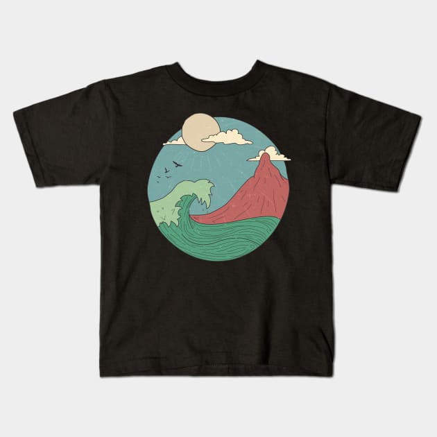 Beautiful Day Kids T-Shirt by area-design